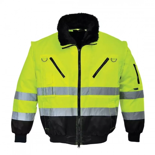Portwest PJ50 Kurtka ostrzegawcza Pilot 3w1 Żółty/Czarny